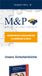 Mobile Screenshot of marketingundpartner.de